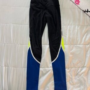 Victoria's Secret Black and Blue Leggings